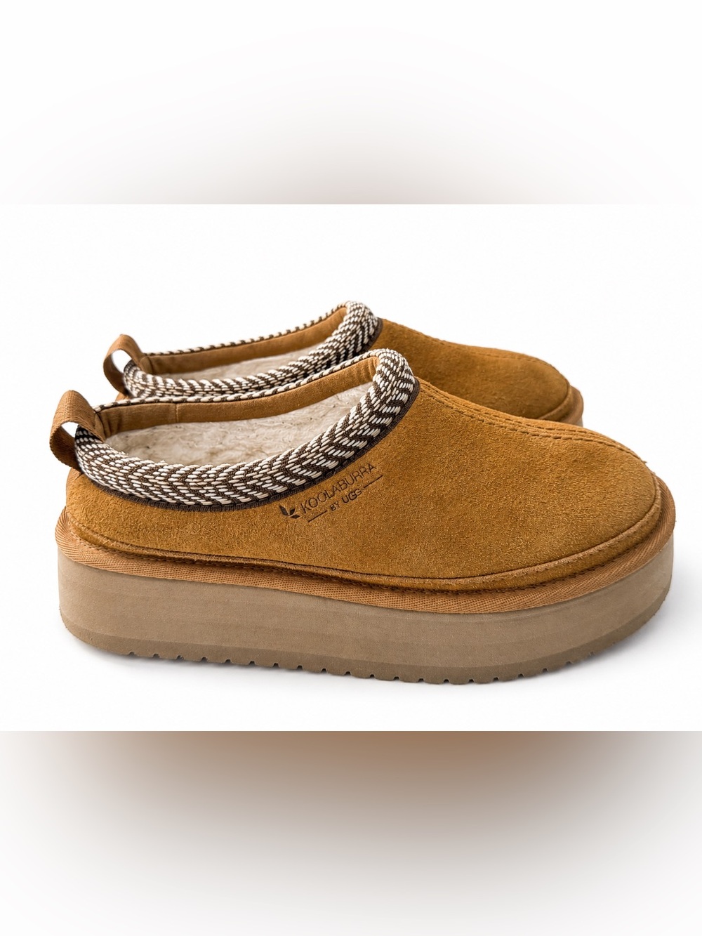 Koolaburra by UGG Suede Slip-On Loafers in Tan